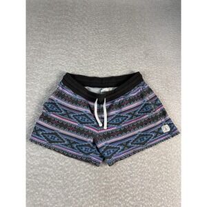 Chubbies Lounge Wear Shorts Mens Medium Black Aztec Tribal Sweat Drawstring